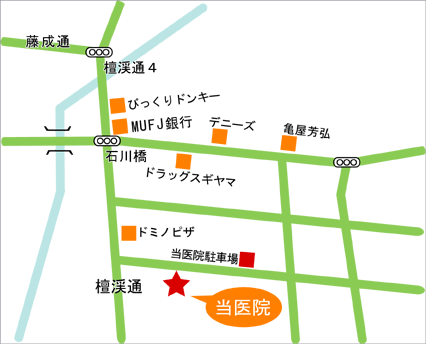 吉田歯科医院の地図